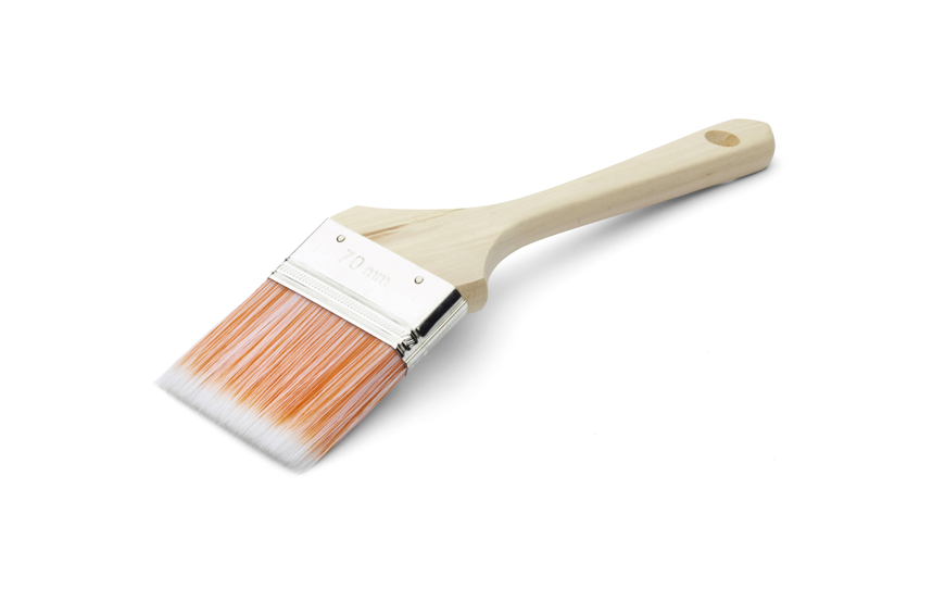 IMPA 510166 ANGLE RADIATOR BRUSH FLAT 38mm WITH WOODEN HANDLE