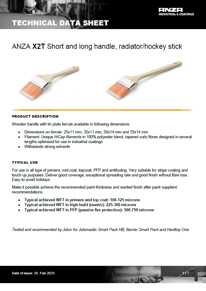 X2 RADIATOR BRUSHES - Anza Industrial & Coating - Anza Industrial & Coating